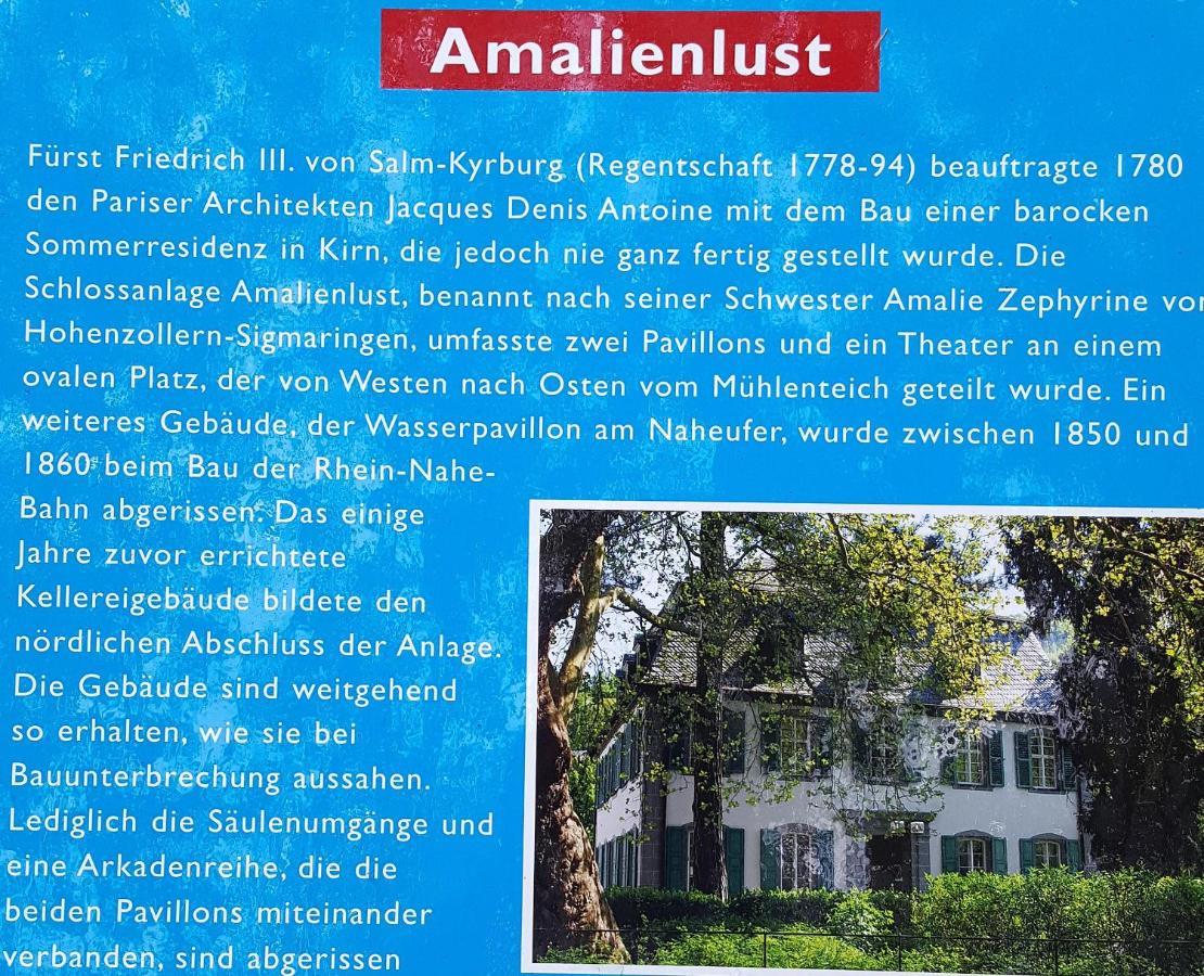 Ehem. Sommerresidenz Von Fuerst Friedrich Iii. App.1 Und App.2 Kirn エクステリア 写真
